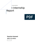 Ramsha Hameed Audit Report
