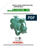 Pumps Vaccum - Bvi: Manual of Installation, Operation and Maintenance