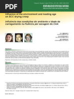 Influencia das condições do ambiente e idade de carregamento na fluencia por secagem