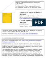 Journal of Natural History Series 2: To Cite This Article: Alfred R. Wallace (1854) : On The Monkeys of The Amazon