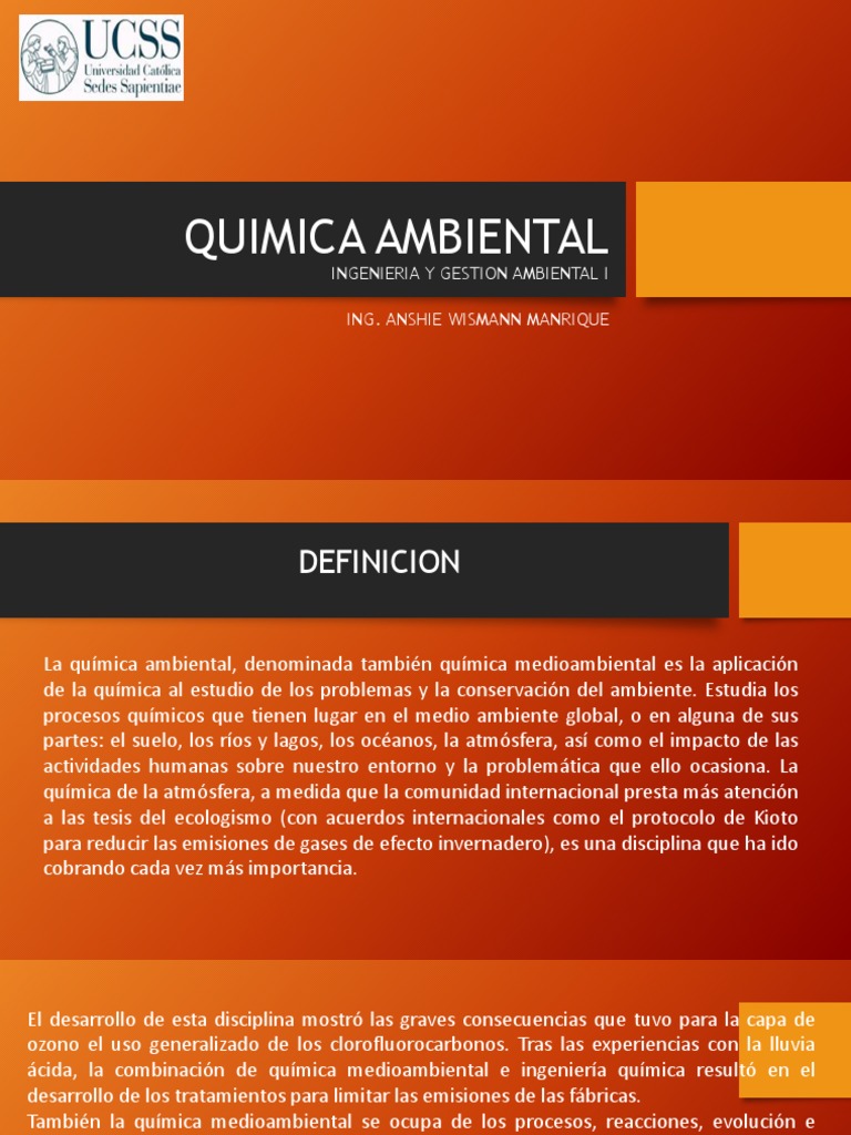 QUIMICA AMBIENTAL Química ambiental Ozono