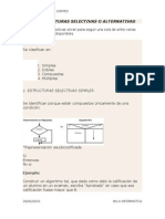 Las Estructuras Selectivas o Alternativas