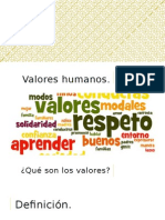 Unidad III Valores Humanos