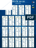 Calendario Serie a TIM 2014-2015