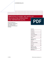 FABRICATION OF HAYNES® AND HASTELLOY-