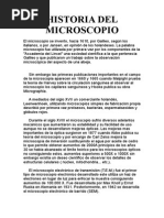 Historia Del Microscopio