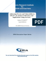 Addressing Poverty and Vulnerability in ASEAN: An Analysis of Measures and Implications Going Forward