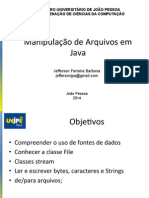 Manipulação de Arquivos em Java