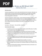 Download Ms Word 2007 Lecture Notes by indramuni SN281034112 doc pdf