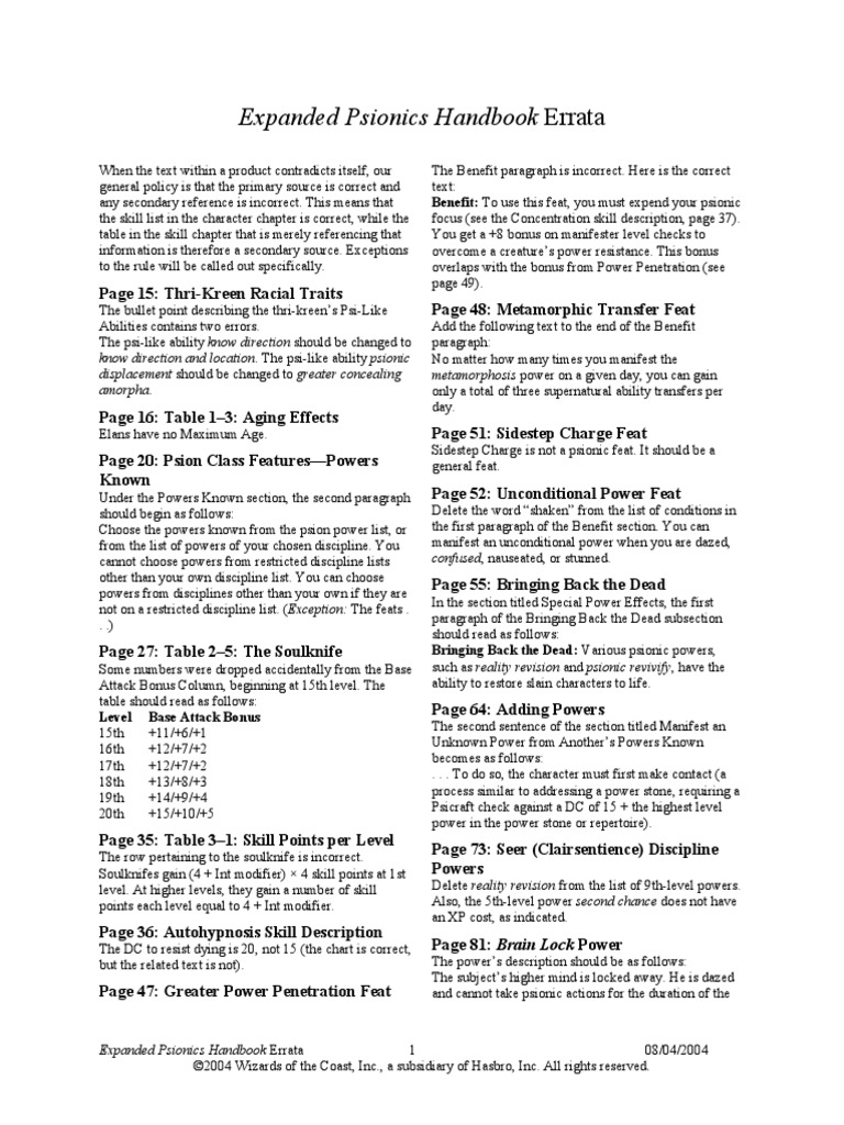 Expanded Psionics Pdf | Steam Workshop::Psionics Tri-Expanded – OVNI
