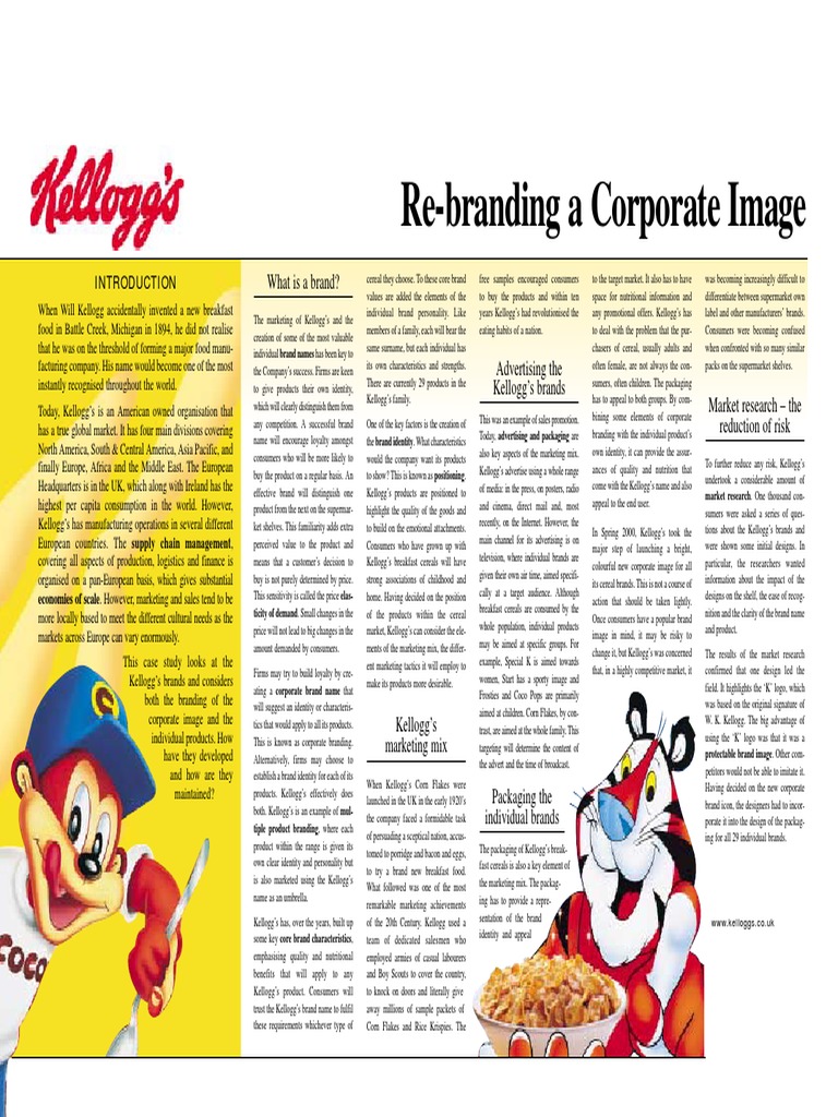 Kellogg's corn flakes marketing strategy picture