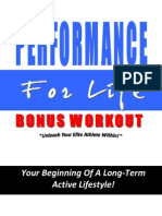 Performance for Life Free Bonus Workout