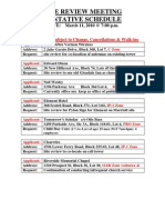 2010-03-11 Site Review Agenda