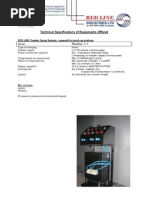 Technical Specifications of Equipments Offered: RED LINE Powder Spray System - Manual For Touch-Up Stations