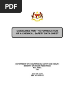 Format of CSDS Form Chemical)