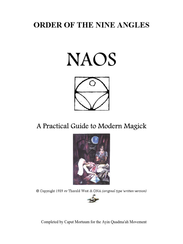 Order of the nine angles pdf magick thelema causality