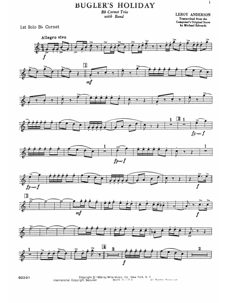 Buglers Holiday Cornets