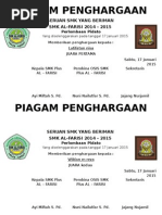 Piagam Penghargaan Lomba Mtq