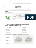 Matematica Teste Diagnostico 5º Anoc