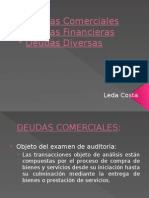 Deudas Comerciales, Financieras, Diversas