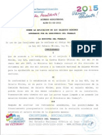 Acuerdo Ministerial Sobre Salario Mínimo 01-02-2015 Nicaragua