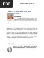 Cauchy, The Limit Concept and Calculus