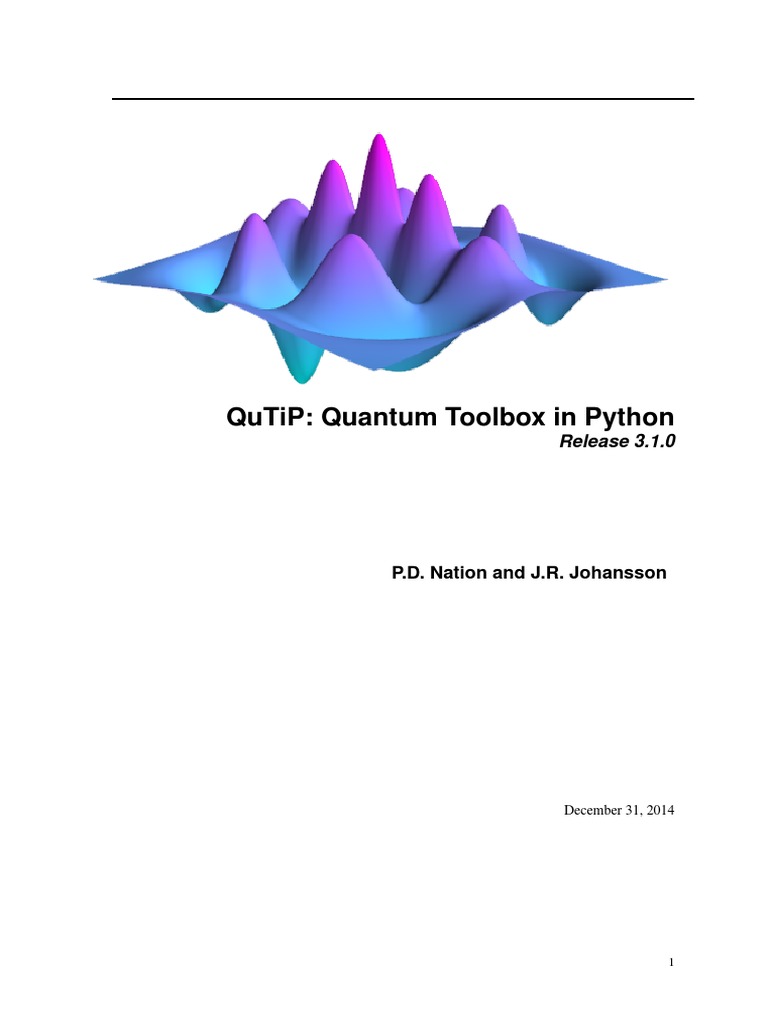 Qutip-Doc-3 1 0 | PDF | Matrix (Mathematics) | Eigenvalues And Eigenvectors