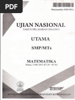 Download Soal UN Matematika SMP 2015 Paket 1 by Alfa Kristanti SN281125321 doc pdf