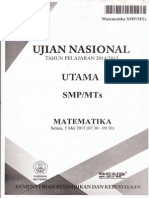 Download Soal UN Matematika SMP 2015 Paket 1 by Alfa Kristanti SN281125321 doc pdf