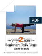 Beginners Daily Yoga A4 Guide Book