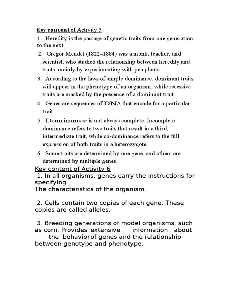 Understanding Heredity and Genetics | PDF | Science & Mathematics