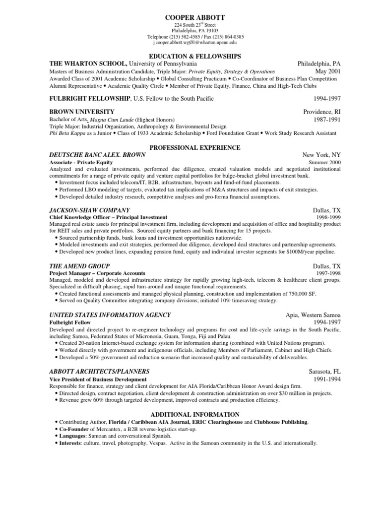 Hedge Fund Prospectus Templates Of Resumes