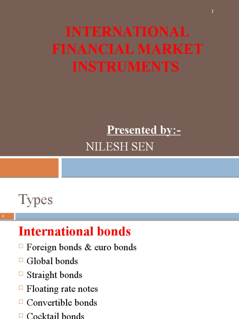 International Financial Market Instruments | PDF
