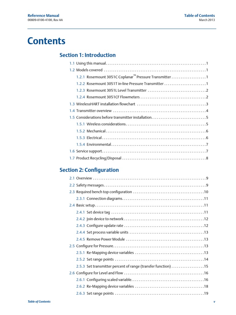 Section 1: Introduction: Reference Manual | PDF