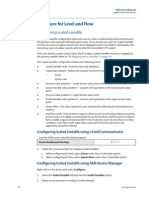 2.6 Configure For Level and Flow: 2.6.1 Configuring Scaled Variable