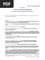 3 3 3 Reverse Engineering Worksheet 1