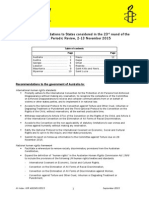 I or 4024512015 ESuggested Recommendations To States Considered in The 23 RD Round of The Universal Periodic Review, 2-13 November 2015nglish