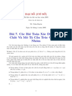 Tài liệu ôn thi cao học toán. Phần đại số cơ sở. Biên soạn: thầy Huyên. Dành cho đối tượng có nhu cầu thi đầu vào môn toán cao học của ĐHSP TPHCM. Biên soạn năm 2004.