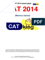 CAT 2014 Paper by Cetking
