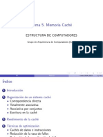 Tema 5. Memoria Caché: Estructura de Computadores