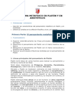 El problema metafísico en Platón y Aristóteles