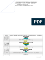 Horario Del Bachiller 2015