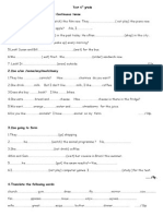 1.use Present Simple or Present Continuous Tense: Test 6 Grade