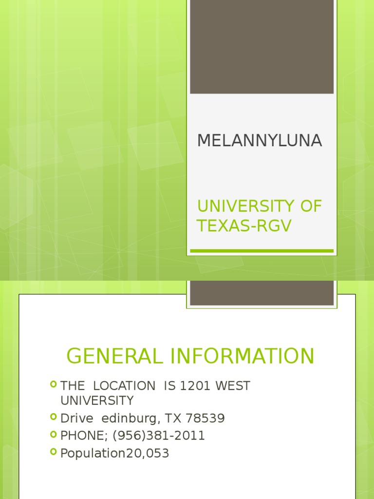 University of Texas-Rgv | PDF