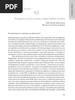 Transgênicos e Ética a Ameaça à Imparcialidade Científica