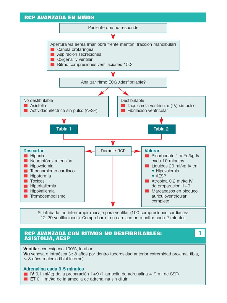 RCP Avanzada: Ritmos Desfibrilables y No Desfibrilables | PDF