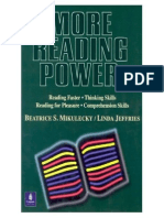 B. Mikulecky More Reading Power Reading Faster, Thinking Skills, Reading For Pleasure, Comprehension Skills 1996