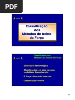 Classificação Dos Metodos de Treino de Força