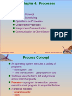 Process Concept Process Scheduling Operations On Processes Cooperating Processes Interprocess Communication Communication in Client-Server Systems