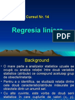 Curs Nr. 14 Regresia Liniara